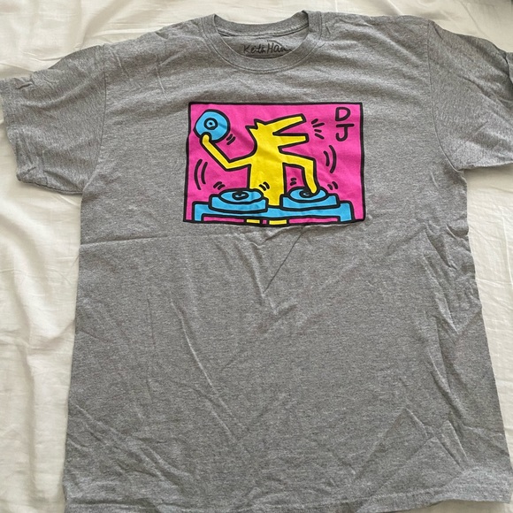 Keith Haring DJ Dog Shirt - Picture 1 of 1